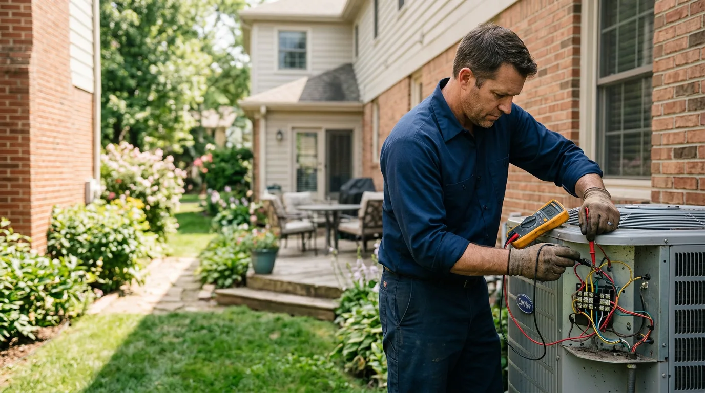 HVAC technician working near Texarkana, AR